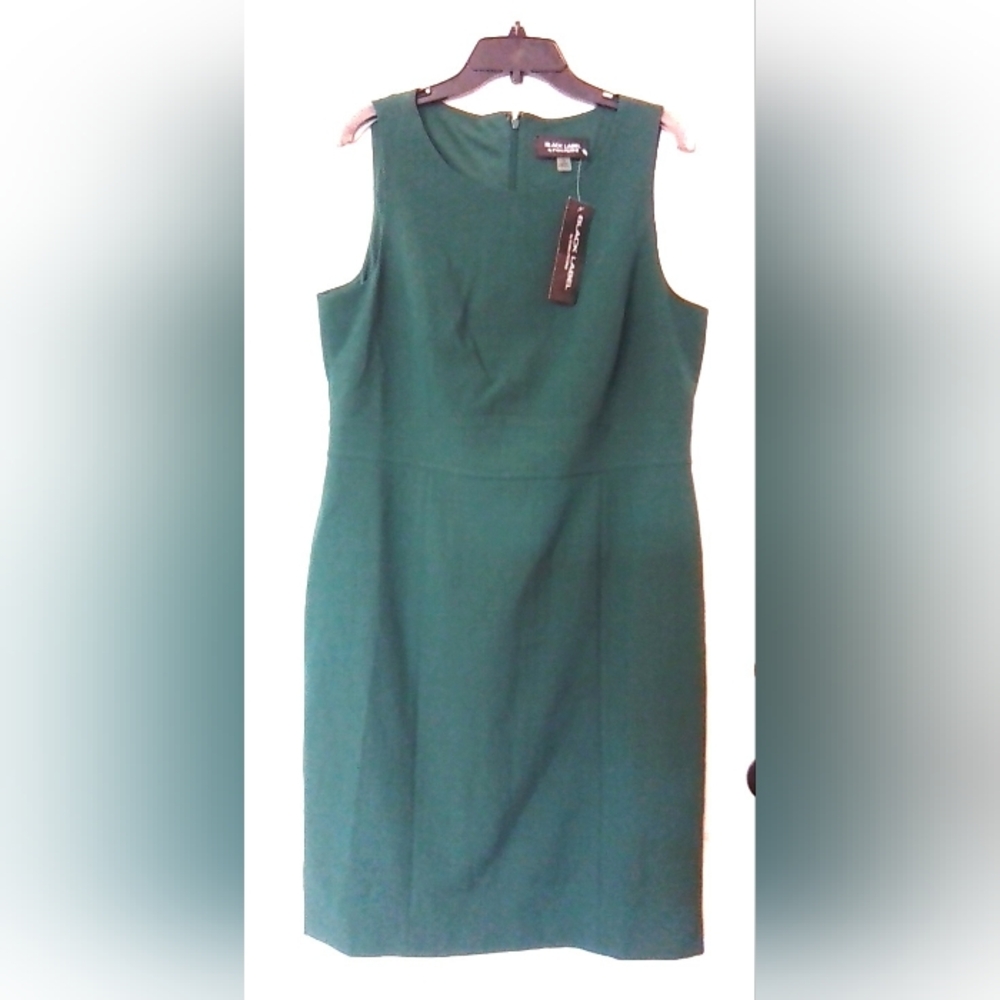 Evan Picone Forest Green Midi Dress